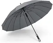 Portable Golf Umbrella for Men Women Windbreak Ribs Stick Umbrella Windproof Lightweight Canopy Vented Umbrella for Business Travel Business