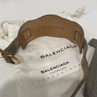 BALENClAGA 巴黎世家 皮手環 鉚釘 寛版 #M