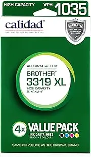 Calidad Printer Ink Value 4 Pack for Brother 3319XL Cartridge Printers