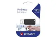 Verbatim Pinstripe - USB Drive 128GB Black [49071]