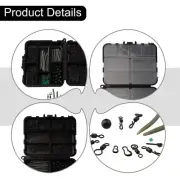Comprehensive 300pcs Carp Fishing Tackle Weights Clip Hooks Swivels Kit
