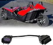 Lqito 16 pin Female to 8 pin OBD2 Diagnostic Connector Fits Polaris ATV Motorcycle Slingshot,RZR, Ranger, General, Sportsman, ACE,etc