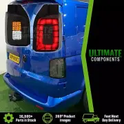 VW Transporter T6 Full LED Light Bar Smoked Tinted Rear Lamps Lights Barn Door