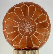 New Handmade Pouf Vintage Unstuffed Genuine Pouffe Boho Moroccan Leather