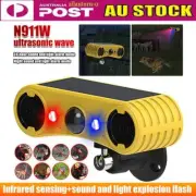 Solar Motion Sensor Alarm Outdoor Waterproof Security Siren Light IP55 AU