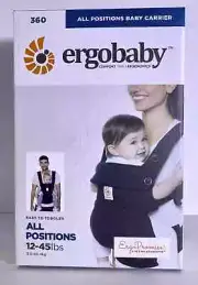 Ergobaby 360 Soft Structured Baby Carrier with Lumbar Support - For Babies -