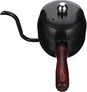 Hand Brewing Stand Coffee Kettle 500ml Stainless Steel Tea Pot Black Sturdy and Easy to Clean Machine