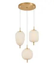 Pino Interior Opal Matt Mirror Finish multiple Pendant Light