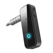 (Newest) Aux Bluetooth 5.0 Adapter for Car, Bluetooth Receiver for Car Black