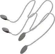 Mask Chain Hatching Supplies for Birds Plush Bunny Ear Seat Cushion Belt Cars Bunny Ears Truck Accessories Ring Black Half Apron Chain Clip Zinc Alloy Silver
