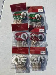 SPODE Christmas Tree Cupcake Muffin PIcks Decoration 6 packs