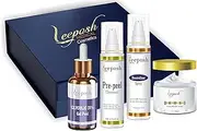 Glycolic Acid Peel 35% Kit with Hyaluronic Acid Hydrating Cream For Lightening Insta glow Blemishes Acne Scars & Open Pores 280 ml