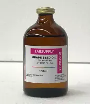 Vial GRAPE SEED OIL 100ml Pharmaceutical SUPER REFINED Crystal clear GRAPESEED