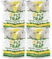Disposable Fly Trap with Attractant, Non-Toxic, Pesticide-Free, 2-Pack, Outdoor Use Fly Catcher