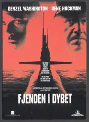Danish Film Postcard: FJENDEN I DYBET (Crimson Tide- Denzel Washington, Hackman)