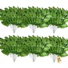 60 Pcs Artificial Silk Fern 19.93 * 8.28 Inch Fake Greenery Stems Green Fake ...