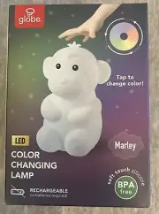Globe LED Color Changing Lamp- Marley the Monkey-5 Colors-Rechargeable-Silicone