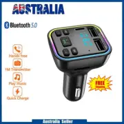 Bluetooth 5.0 MP3 Player Radio Car Kit Wireless FM Transmitter Dual USB Charger