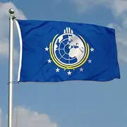 Aihccy Super Earth Flag Banner 3x5Feet Garden house Flag banner Decor, Blue