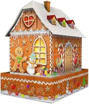 216pc Ravensburger Ginger Bread House Night Edition 3D Jigsaw Puzzle Game 10+
