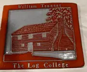 Whispering Hill Studio Log College Wm Tennent Ceramic Tile Artist Mandy Baker