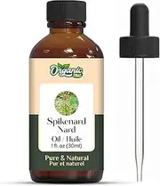 Organic Zing Spikenard (Nardostachys jatasi) Oil | Pure & Natural Essential Oil for Aroma, Diffusers, Massage & Haircare- 30ml/1.01fl oz