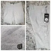 Volcom Frickin Surf & Turf Static Hybrid Shorts Mens 30 Submersible Gray PEW