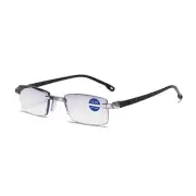 1PK Rimless Blue Light Blocking Reading Glasses Diamond Cut Edge Readers for Men