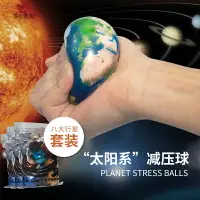 在飛比找樂天市場購物網優惠-八大太陽系九大行星仿真星空月球軟球彈力球天文體宇宙認知模型