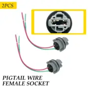 Universal Pigtail Wire Female Socket Two 7440 Harness Rear Turn Signal (for: Fiat)