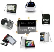 1024 GB Micro SD Memory Card High Speed Class 10 Micro SDXC With SD Adapter