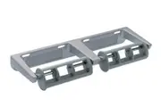New Bradley 5241 Double Toilet Roll Holder Controlled Delivery - Satin Aluminum