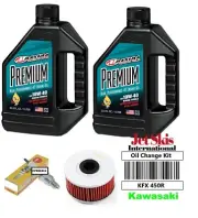Kawasaki KFX 450R Maxima Premium Oil Change Kit Tune Up Ngk Spark Plug 2008-2014
