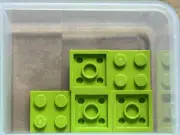 LEGO Parts - Lime Plate 2 x 2 - No 3022 - QTY 5