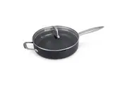 Zyliss Ultimate Pro Aluminium Saute Pan Non-Stick w Lid Round 28cm Black