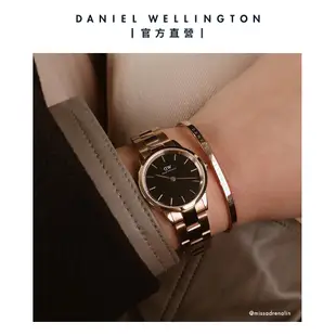 【Daniel Wellington】DW 手錶 Iconic Link 28/32/36/40mm精鋼錶 玫瑰金 男女