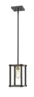 Kirkland 1-Light Mini Pendant Light In Rustic Mahogany