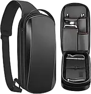 MVRPDXC Carrying Case for Steam Deck Console & Accessories, Shockproof Hard Shell Protective Crossbody Shoulder Chest Backpack with Pockets Fit Console for Travel and Home Storage