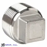 1/8" 150 Threaded (NPT) Square Head Plug 304 Stainless Steel <SS150141304