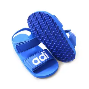 Adidas Beach Sandal 藍 童鞋 魔鬼氈 涼鞋 拖鞋 橡膠 BA7135