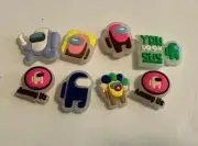 Shoe Accessories Charms Video Game Alien Glow In Dark 8 Pieces #1211
