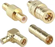 4pcs DAB Car Antenna Adapter SMB Female to Male Converter RF Adapter Compatible with DAB Car Radio JVC Radio Pioneer Clarion Kenwood Alpine Pure Clarion GPS All in-Car System