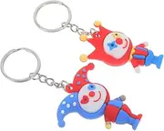 [UPKOCH] 2pcs Adorable Clown Keychains Backpack Charms Unique Doll Key Charm for Bags and Stylish Decorative Accessories Any Occasion