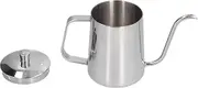 Gooseneck Coffee Kettle, 304 Stainless Steel, Ergonomic Handle, Precise Pour for Tea and Coffee, 8.3in Spout, 17oz Capacity, Dishwasher Safe