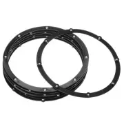 6Pcs 8" Rotating Swivel Stand with Steel Ball Lazy Susan 0.06x6.89" Black