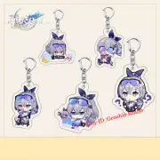 Anime Honkai: Star Rail Silver Wolf Acrylic Keychain Decor Backpack Pendant Gift