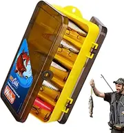 Fishing Bait Kit,Assorted Realistic Fishing Lures Spinnerbaits - 24X Swimbait Tackle Kit with Double-Sided Storage for Freshwater Saltwater