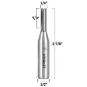 1/4" Diameter Solid Carbide Insert Straight Router Bit 1/2" Shank Yonico 14950