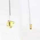 MMCX jack to SMA Female 4- flange RG405 .086" Flexible Semi-Rigid Jumper 4~40"