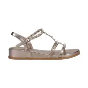 VANELi Nelina Studded Metallic Slingback Wedge Womens Silver Casual Sandals NEL